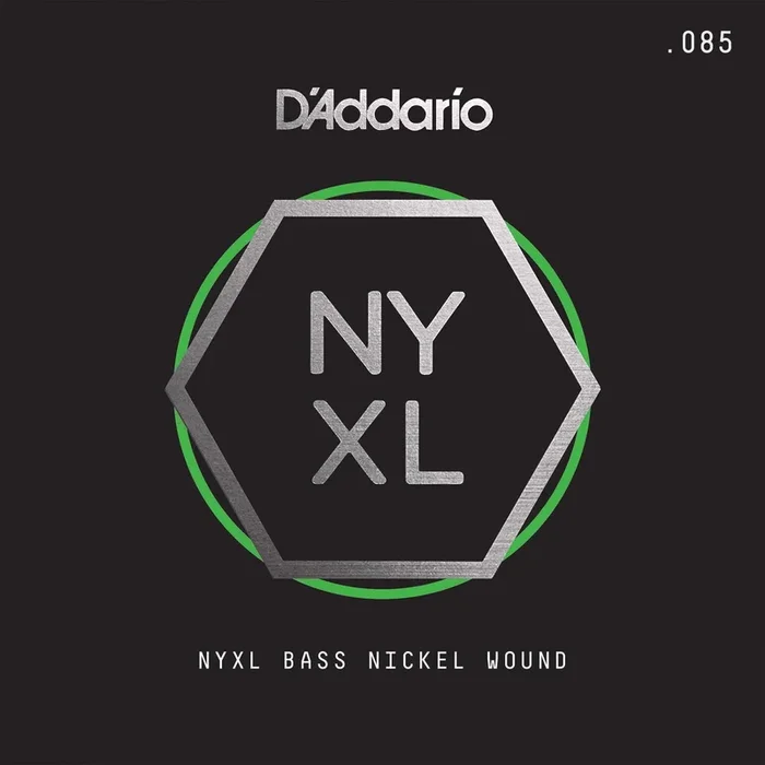 D’Addario NYXLB085, NYXL Nickel Wound Bass Guitar Single String, Long Scale, .085