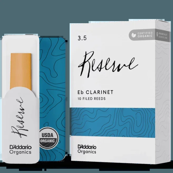 D’ADDARIO ODBR1035 #3.5 Organic Reserve Eb Clarinet Reeds, 10-pack