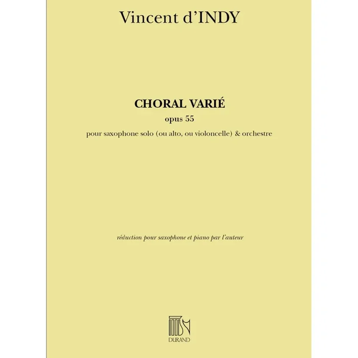 d’Indy, Vincent – Choral Varié Opus 55