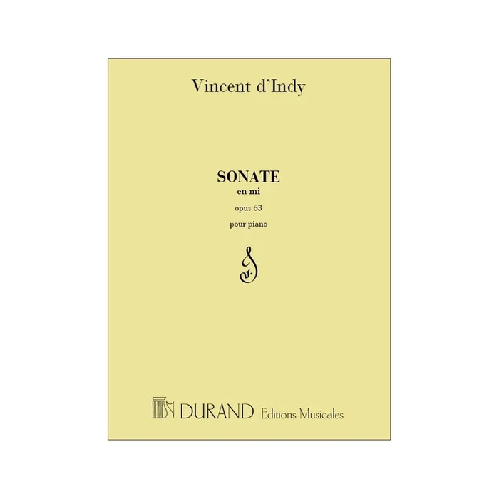 d’Indy, Vincent – Sonate Op 63 Piano