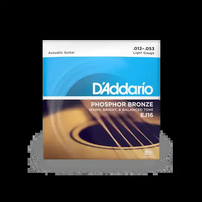 D‘Addario 12-53 – Light Phosphor Bronze Acoustic Guitar Strings