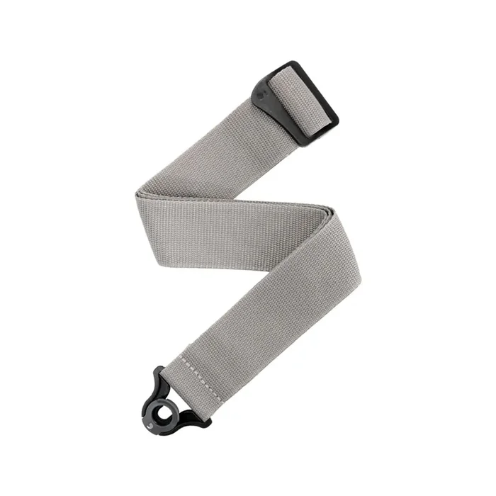 D‘Addario 50mm Auto Lock Locking Polypro Guitar Strap, Silver