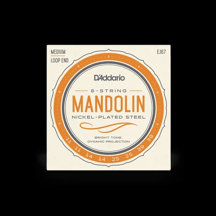 D‘Addario 8 String Mandolin Nickel Plated Steel 11 – 39 Medium Loop End