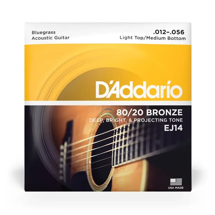D‘Addario 80/20 Bronze 12-56 Acoustic Guitar Strings, Bluegrass