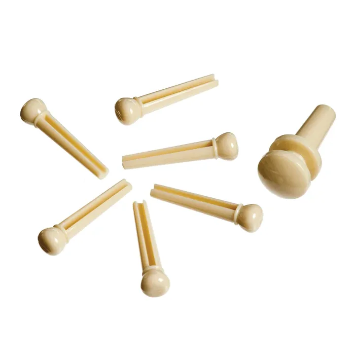 D‘Addario Acoustic Guitar Bridge Pin Set, Ivory