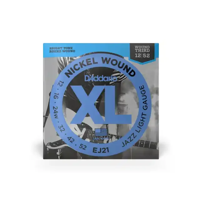 D‘Addario EJ21 12-52 Jazz Light Gauge Electric Guitar String