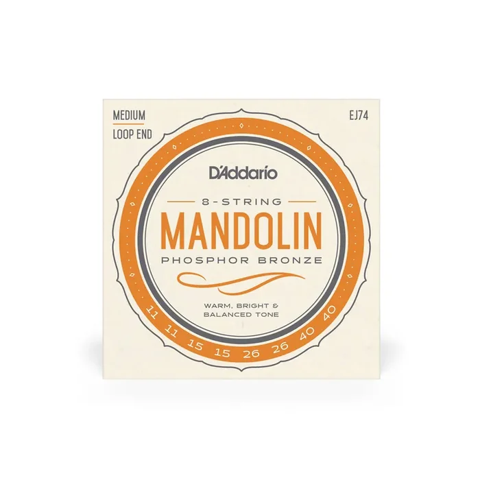 D‘Addario EJ74 Medium Phosphor Bronze Mandolin String Set