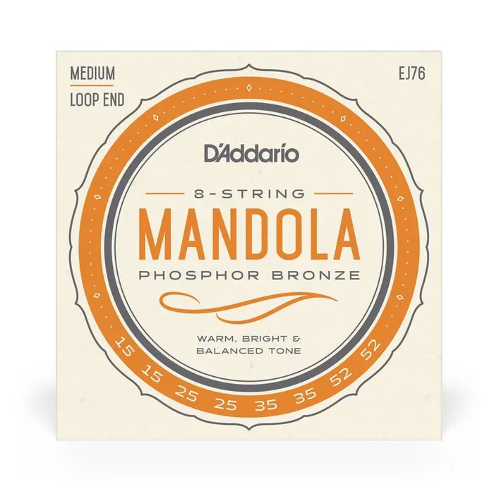 D‘Addario EJ76 Mandola Strings, Phosphor Bronze Wound, 15-52