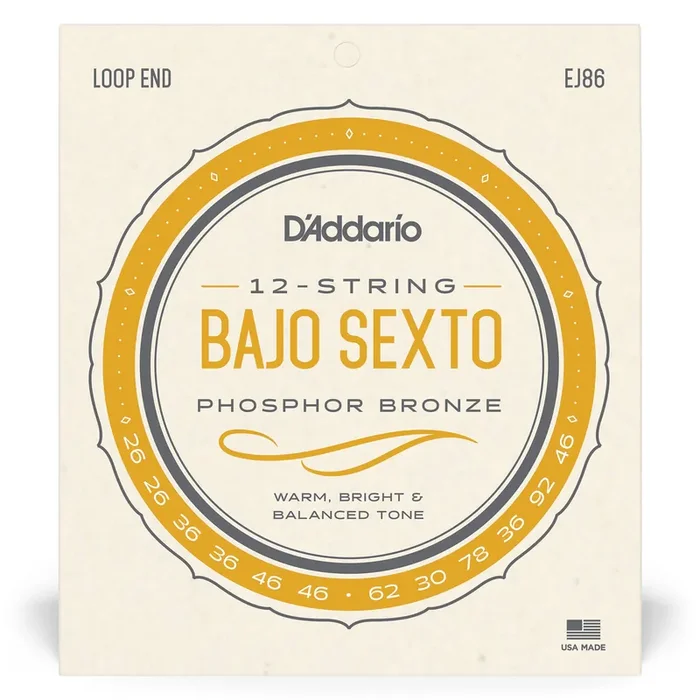 D‘Addario EJ86 Bajo Sexto 12-String