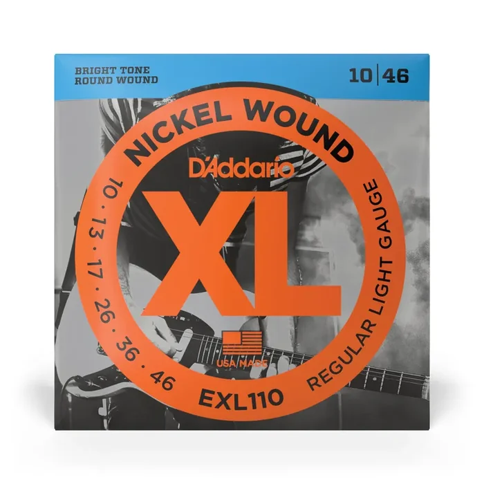 D‘Addario EXL110 Nickel Wound 10-46 Electric Guitar Strings, Regular