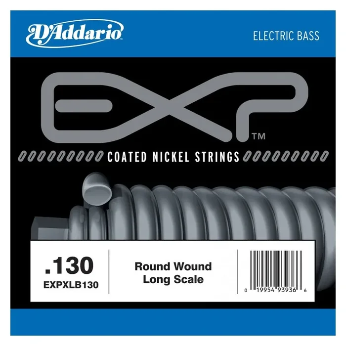 D‘Addario EXPXLB130 EXP Coated Nickel Wound Bass Guitar Single String .130 Long Scale