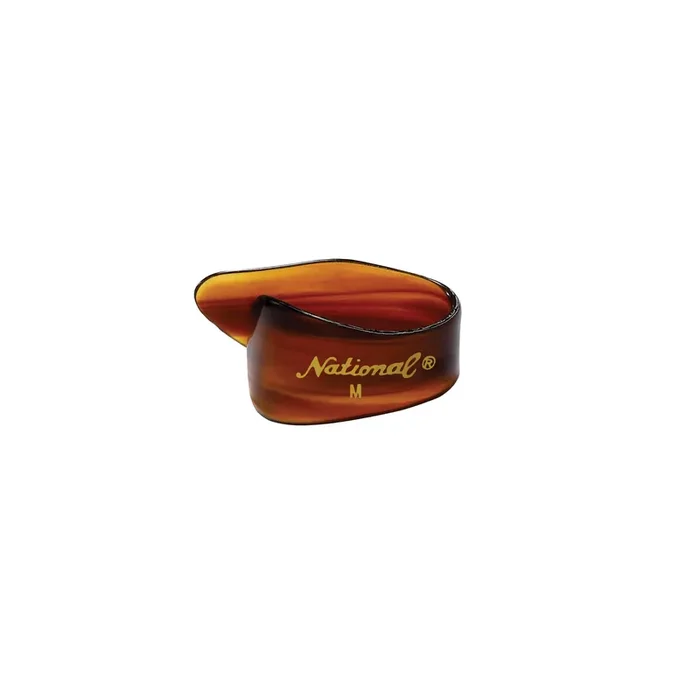 D‘Addario NATIONAL Celluloid Medium Thumb Picks, Tortoise Shell, 4-Pack