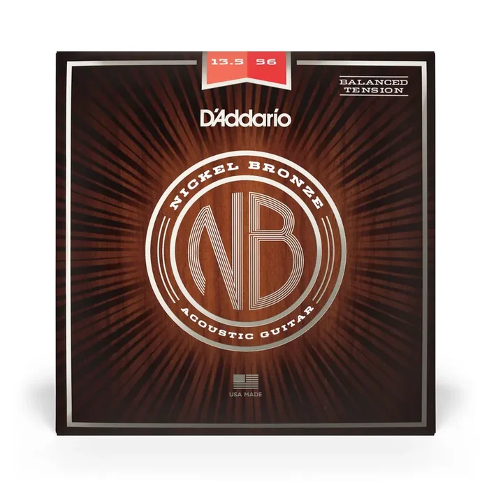 D‘Addario Nickel Bronze 13.5-56 Acoustic Guitar Strings, Balanced Tension Medium