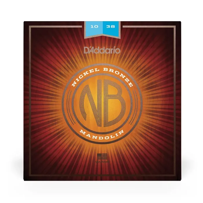 D‘Addario Nickel Bronze Acoustic Mandolin Strings, 10-38 Light