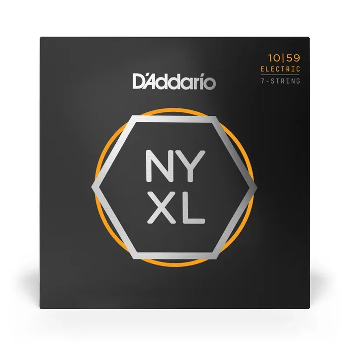 D‘Addario NYXL Nickel Wound 7-String 10-59 Electric Guitar Strings, Regular [NYXL1059]