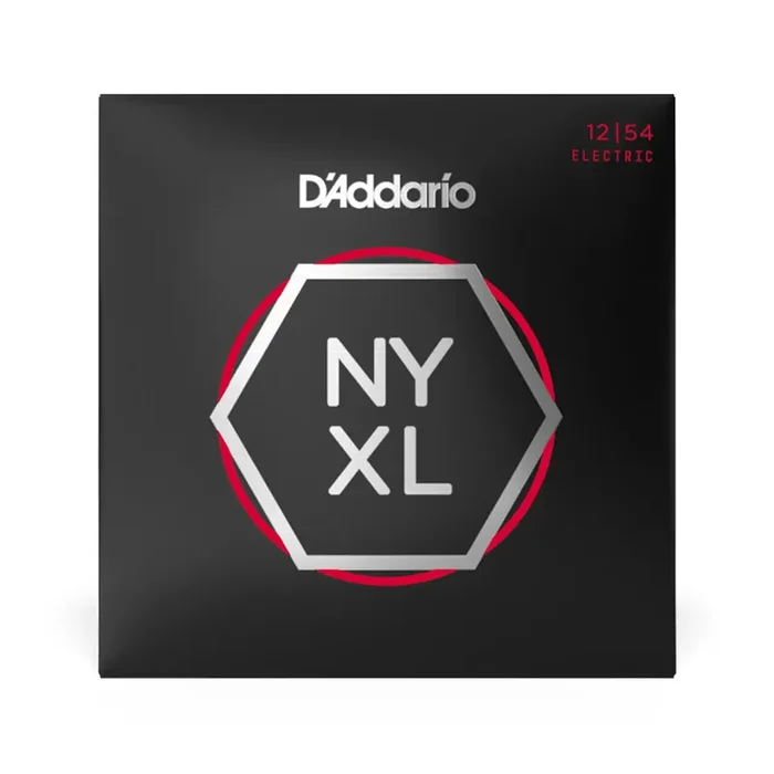 D‘Addario NYXL1254 NYXL Nickel Wound Electric Guitar Strings, Heavy Plain 3rd, 12-54