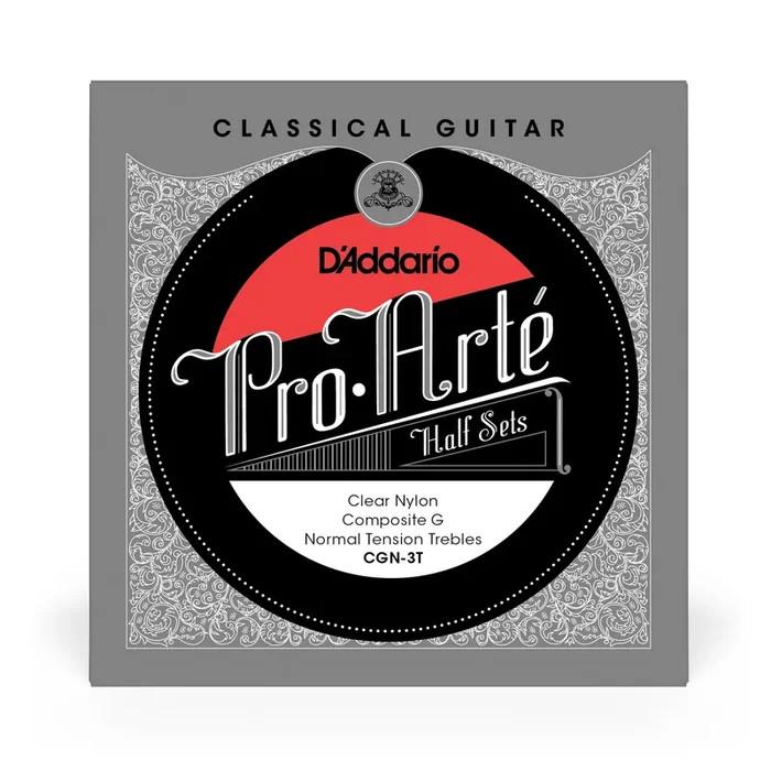 D‘Addario Pro-Arté CGN-3T Normal Tension Clear Nylon Classical Guitar Trebles + Composite G