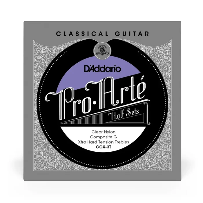 D‘Addario Pro-Arté CGX-3T Extra-Hard Tension Classical Guitar Nylon Trebles w/ Composite G