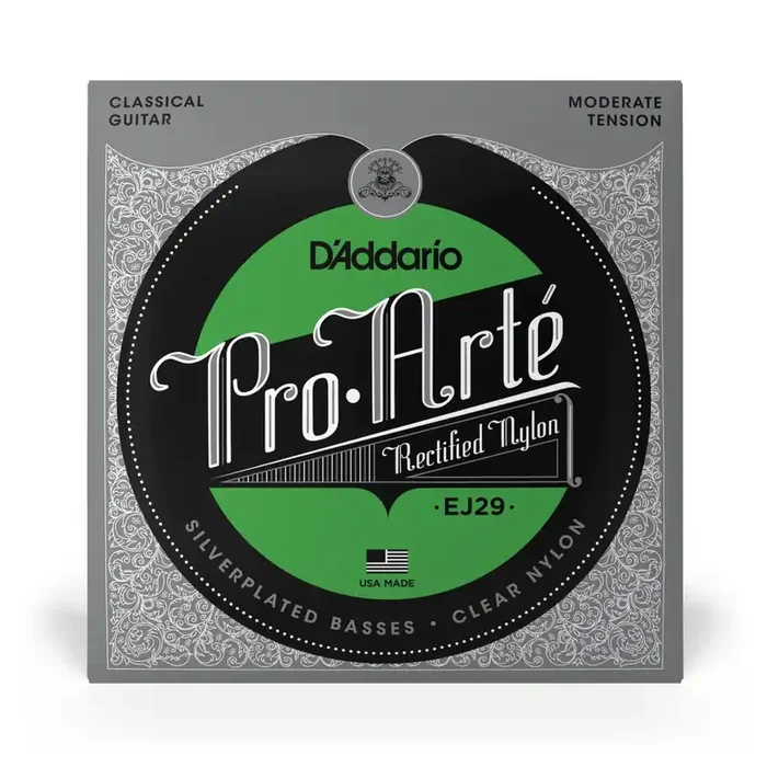 D‘Addario Pro-Arté EJ29 Moderate Tension Classical Guitar Strings w/ Rectified Nylon Trebles