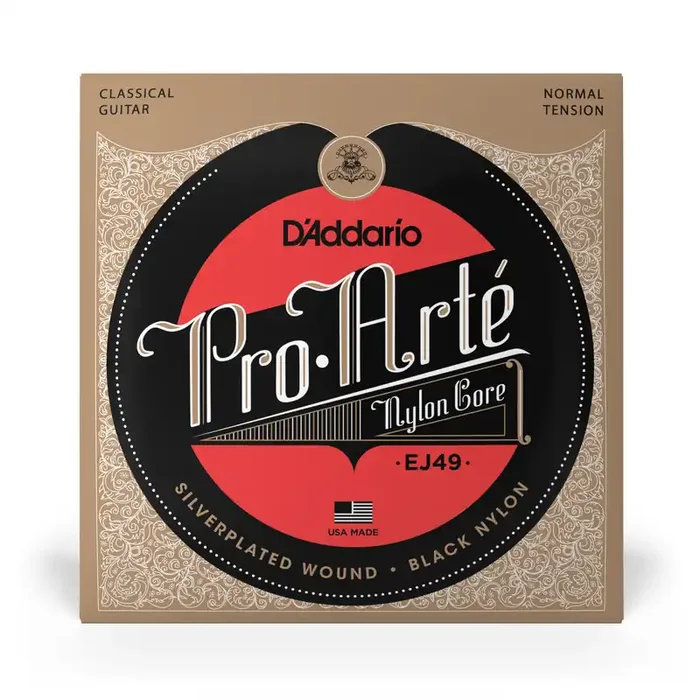 D‘Addario Pro-Arté EJ49 Normal Tension Classical Guitar Strings w/ Black Nylon Trebles
