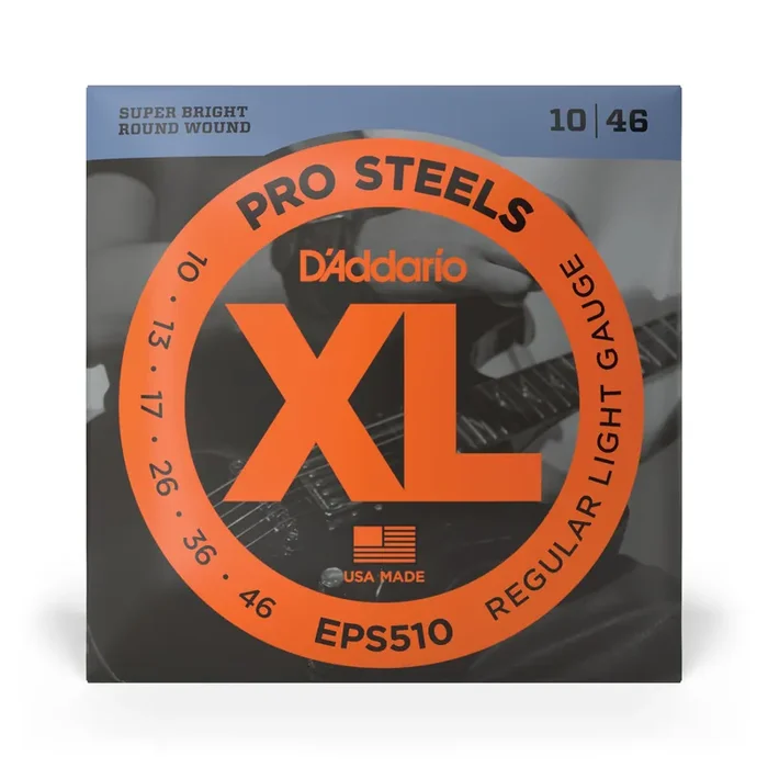 D‘Addario Pro Steels Stainless Steel 10-46 Electric Guitar Strings, Regular