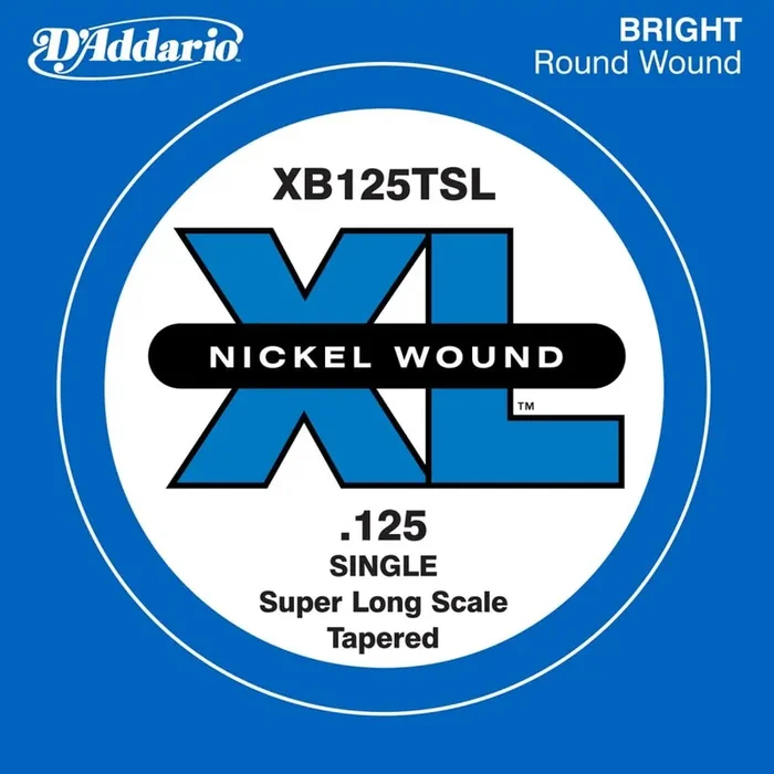 D‘Addario XB125TSL Nickel Wound Tapered Bass Single String .125 Super Long Scale
