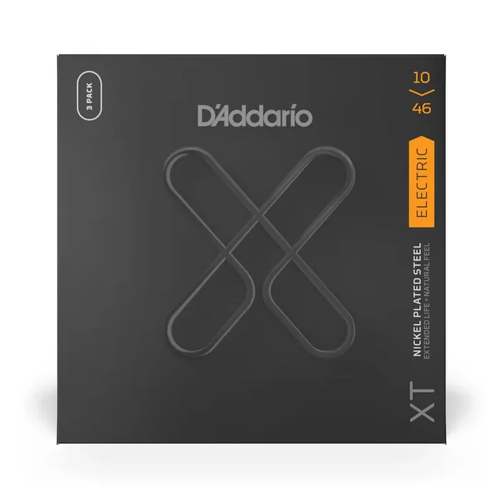 D‘Addario XT Nickel 10-46 Electric Guitar Strings, 3-Pack