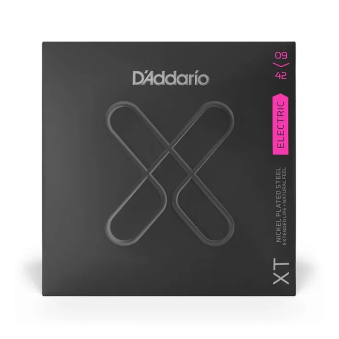 D‘Addario XTE0942 XT Nickel Plated Steel Electric Guitar Strings, Super Light, 09-42
