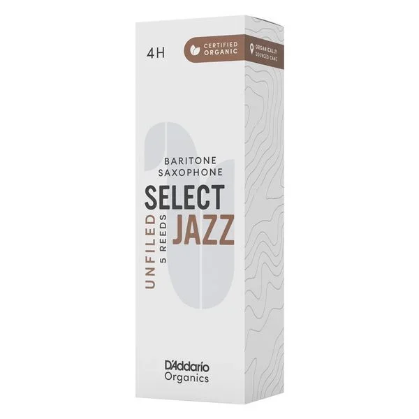 DAddario Woodwinds Organic Sel. Jazz Unf. BAR 4H