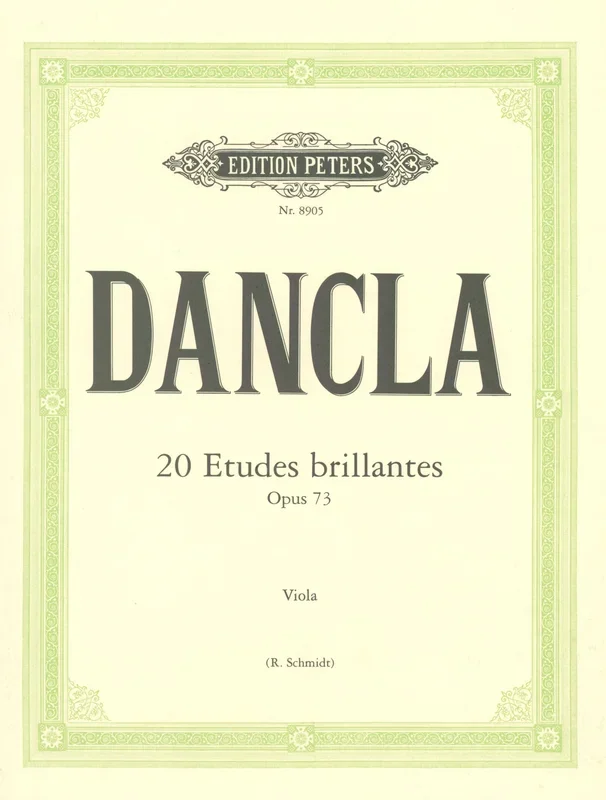 Dancla: 20 Études brillantes, Op. 73 (arr. for viola)