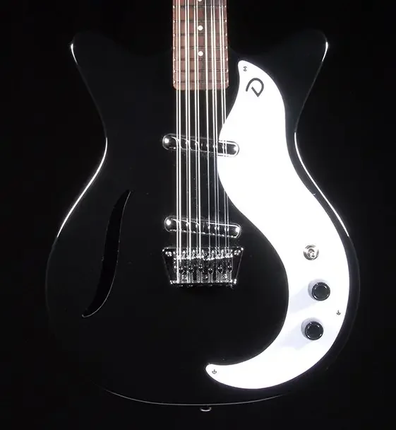 Danelectro 12 String Guitar (Gloss Black) DC59GBK-12