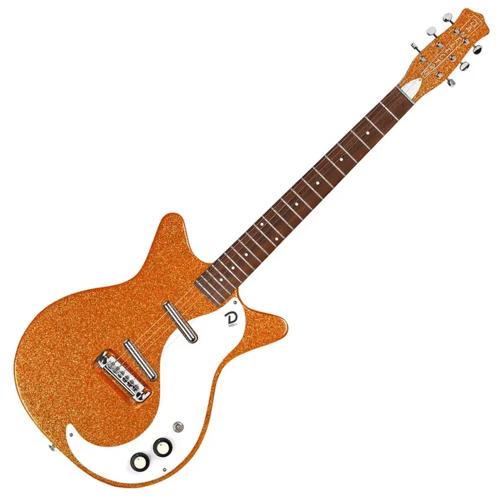 Danelectro ‘59M NOS Electric Guitar ~ Orange Metal Flake