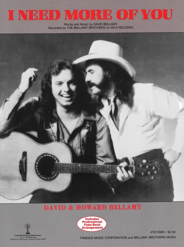 David Bellamy : David Bellamy : I Need More Of You – Guitar, Piano, Voice – Faber Digital