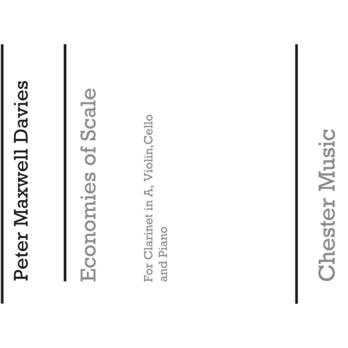 Davies, Peter Maxwell – Economies Of Scale (Parts)