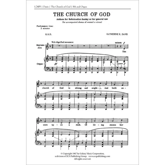 Davis, Katherine K. – The Church of God