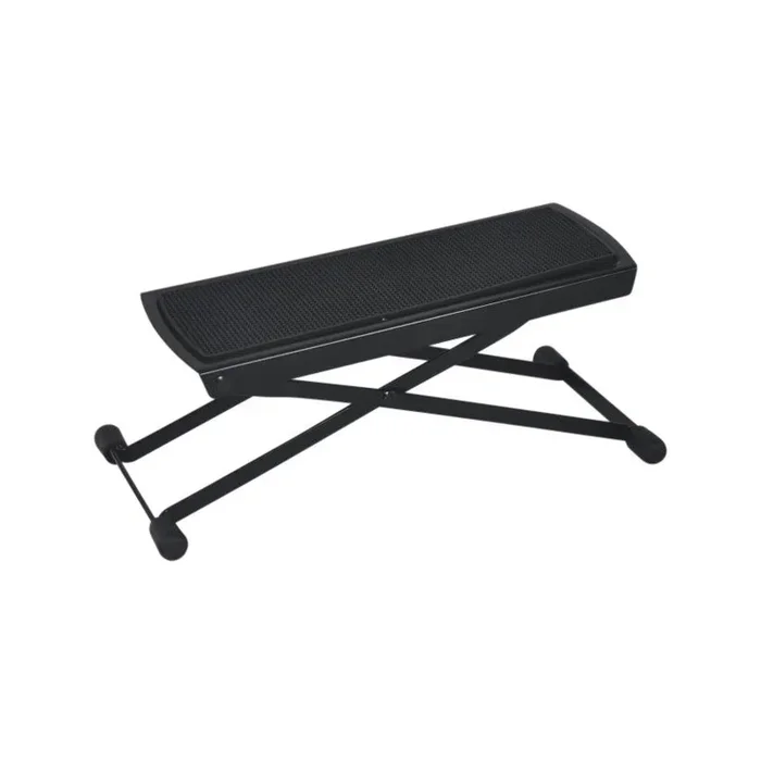 DCM GP02 Adjustable Guitar Foot Stool with Rubber Padding, Folds for Storage
