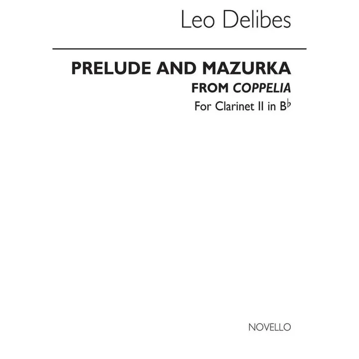 Delibes, Léo – Prelude & Mazurka (Cobb) Clt 2