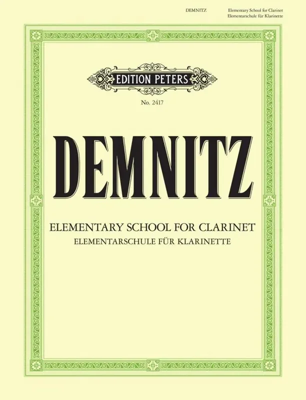 Demnitz – Elementary School For Clarinet – Edition Peters