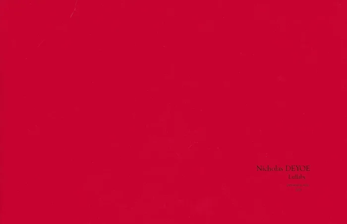 Deyoe: Lullaby
