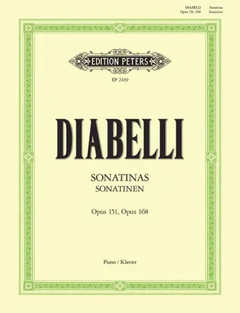 Diabelli : Sonatinas: Op.151: Op.168: Piano (Peters)