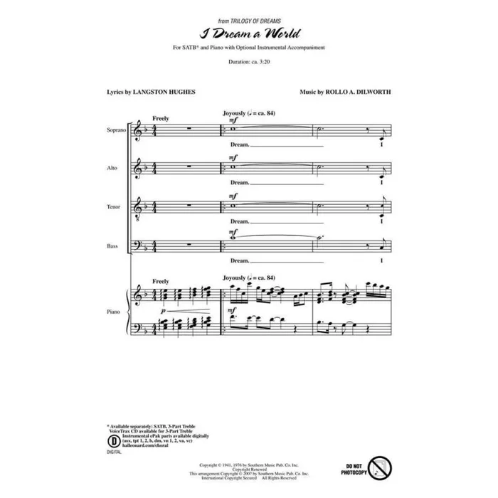 Dilworth, Rollo – I Dream a World