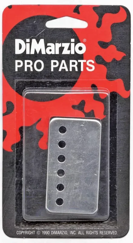 DiMarzio DM18F Humbucker Pickup Cover F Spaced Chrome 51mm Pitch