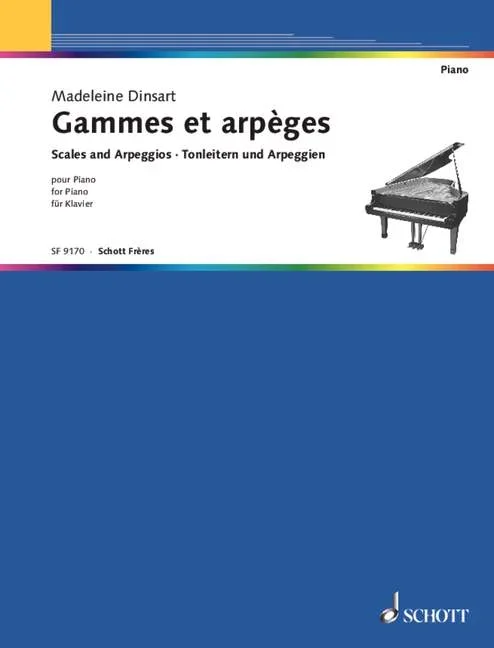 Dinsart, Madeleine : Dinsart, Madeleine : Scales and Arpeggios, Mnemonic Process for the Study of the Fingering on the Pi