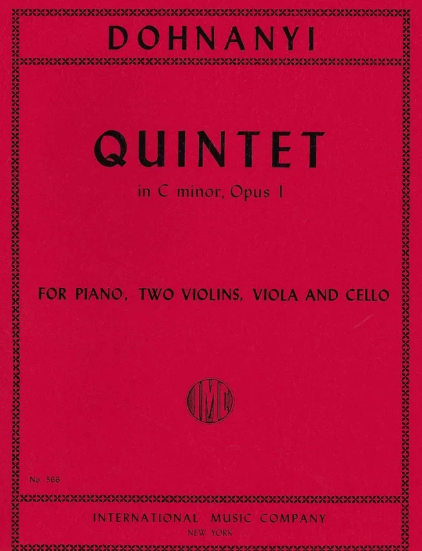 Dohnányi: Piano Quintet No. 1 in C Minor, Op. 1