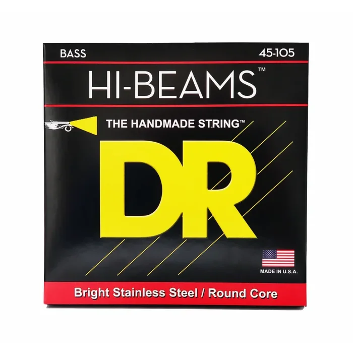 DR Hi-Beam Stainless Steel Medium Bass Strings 45-105