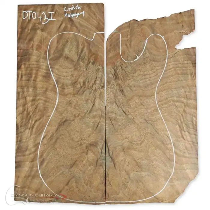 Drop Top – Flamed Crotch Mahogany – 2 Piece – 5.3mm