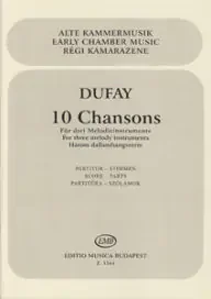 Dufay 10 Chansons for Recorder Trio