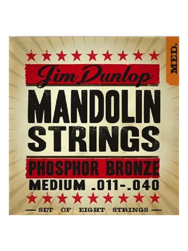 Dunlop DMP11 Mandolin Strings String Set Phosphor Bronze Medium Gauge 11-40