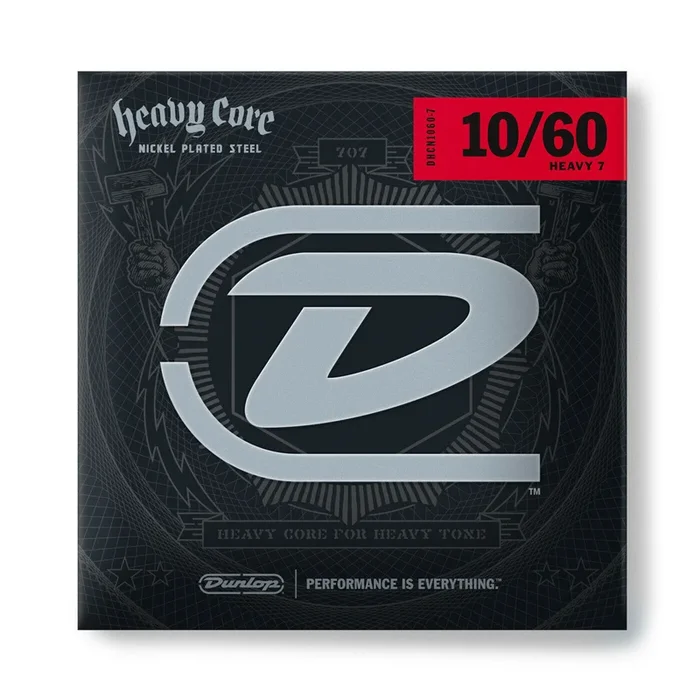 DUNLOP Heavy Core Electric Guitar 7 Strings 10-60 Gauge DHC1060-7