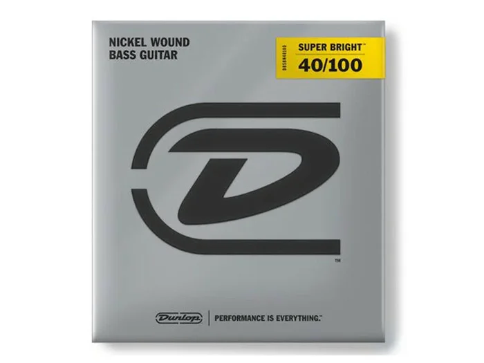 Dunlop Super Bright Bass Strings 40-100 Punchy Mids Fat Bottom End